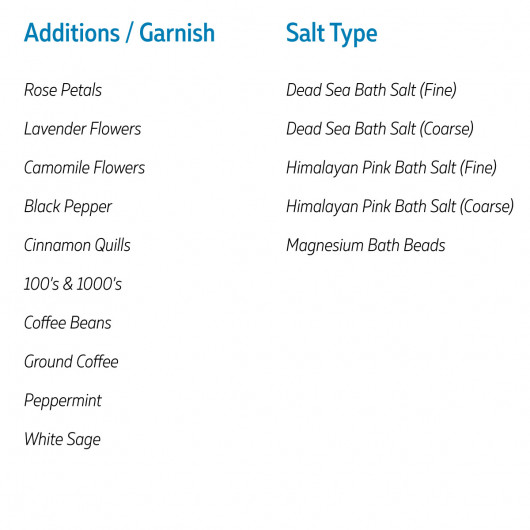 Custom Options Bath Salts